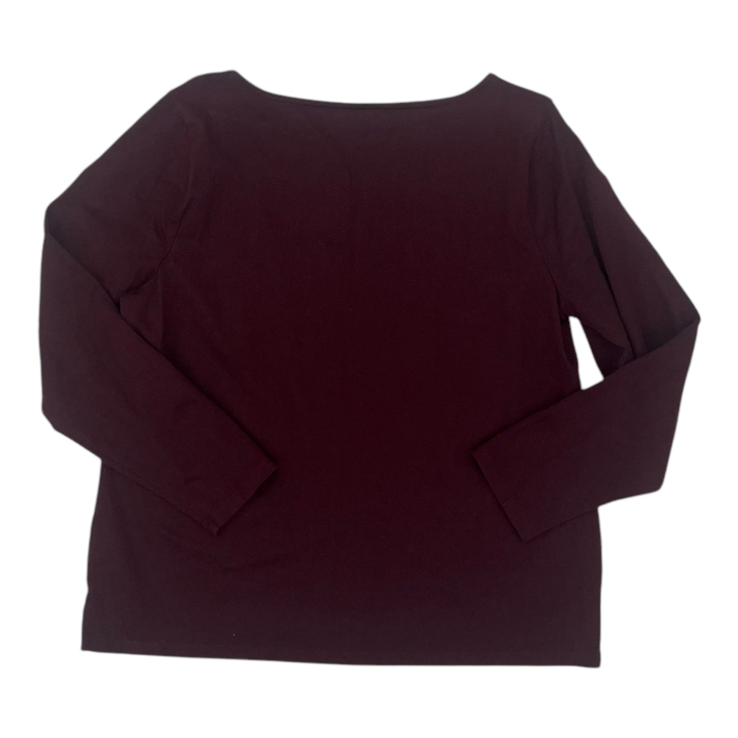 Top Ls By Talbots In Maroon, Size:Xl