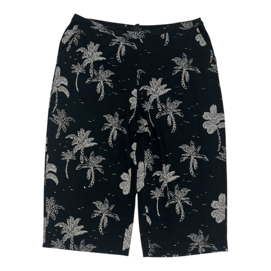 Pants Cropped By J. Jill In Black & White, Size:Xlp