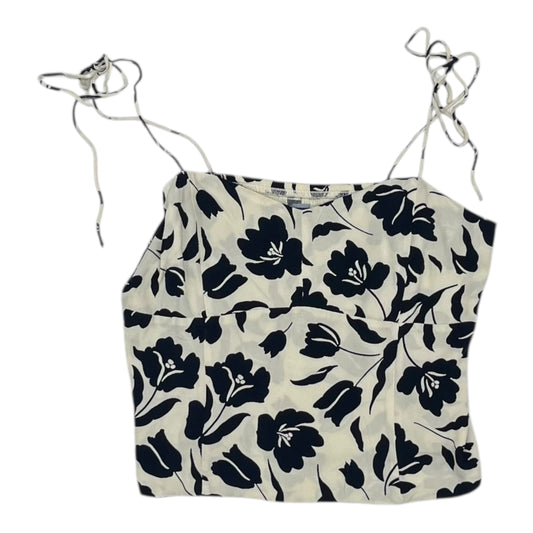 Top Sleeveless By Old Navy In Blue & Cream, Size:M