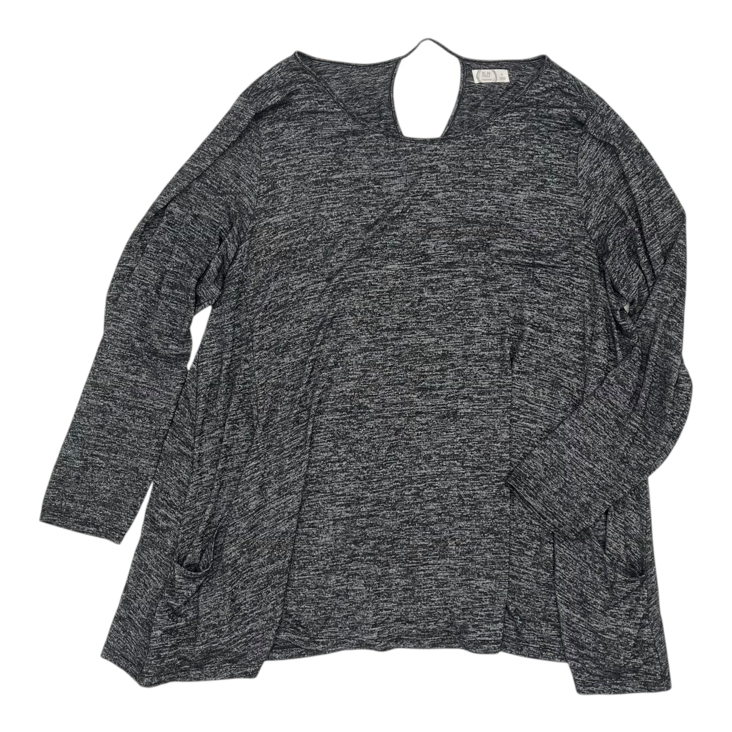 Top Ls By Maurices In Grey, Size:4X