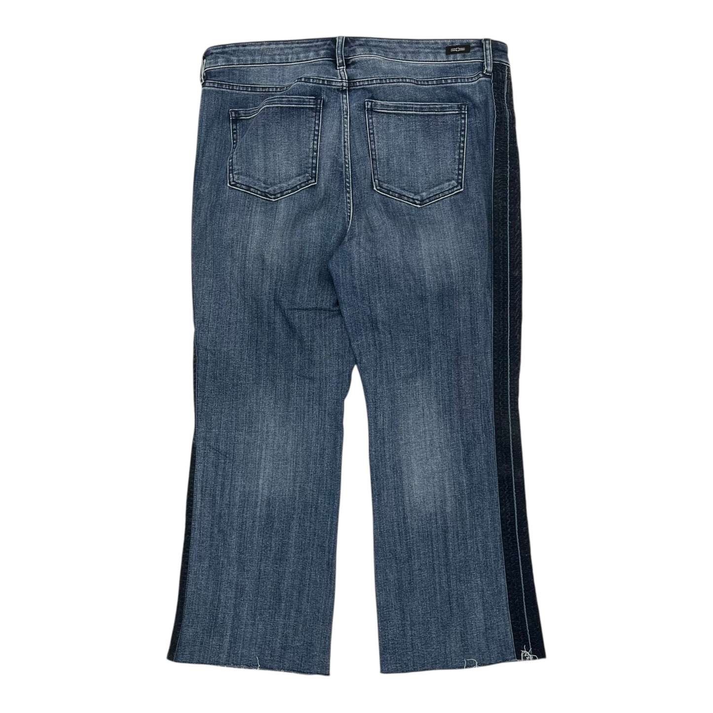 Jeans Cropped By Liverpool In Blue Denim, Size:16