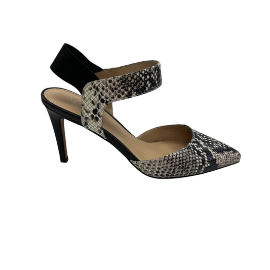 Shoes Heels Stiletto By Franco Sarto In Black & Cream, Size:9.5