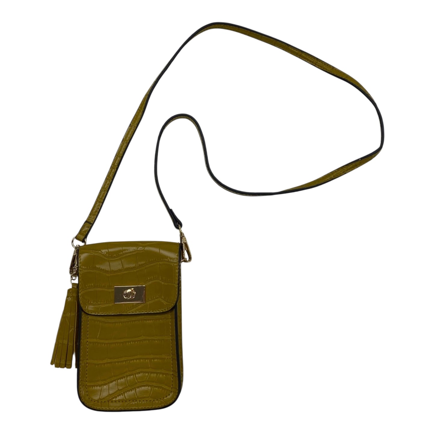 Crossbody By Clothes Mentor In Yellow, Size:Small