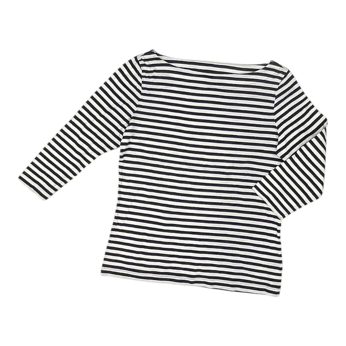 Top 3/4 Sleeve By Brooks Brothers In Striped Pattern, Size:S