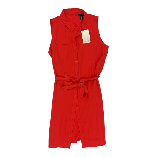 Dress Casual Midi By Adrienne Vittadini In Orange, Size:8