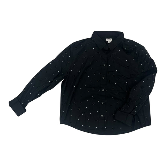 Top Ls By J. Crew In Black, Size:L