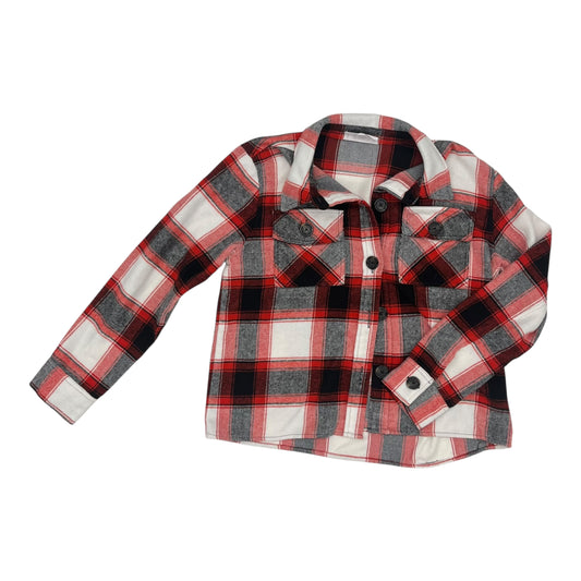 Jacket Shirt By Bb Dakota In Red & White, Size:L