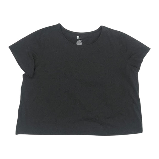 Athletic Top Ss By All In Motion In Black, Size:4X
