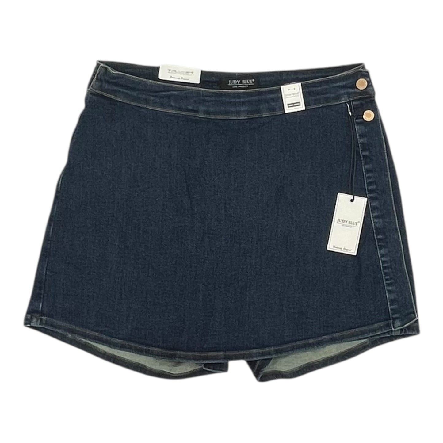 Skirt Mini & Short By Judy Blue In Blue Denim, Size:1X