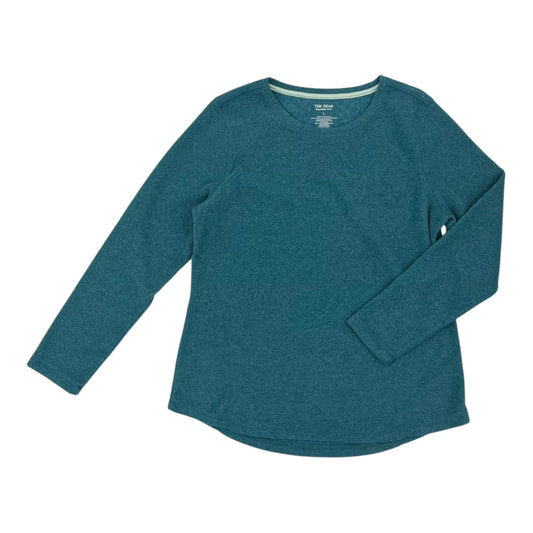 Athletic Top Ls Crewneck By Tek Gear In Teal, Size:L