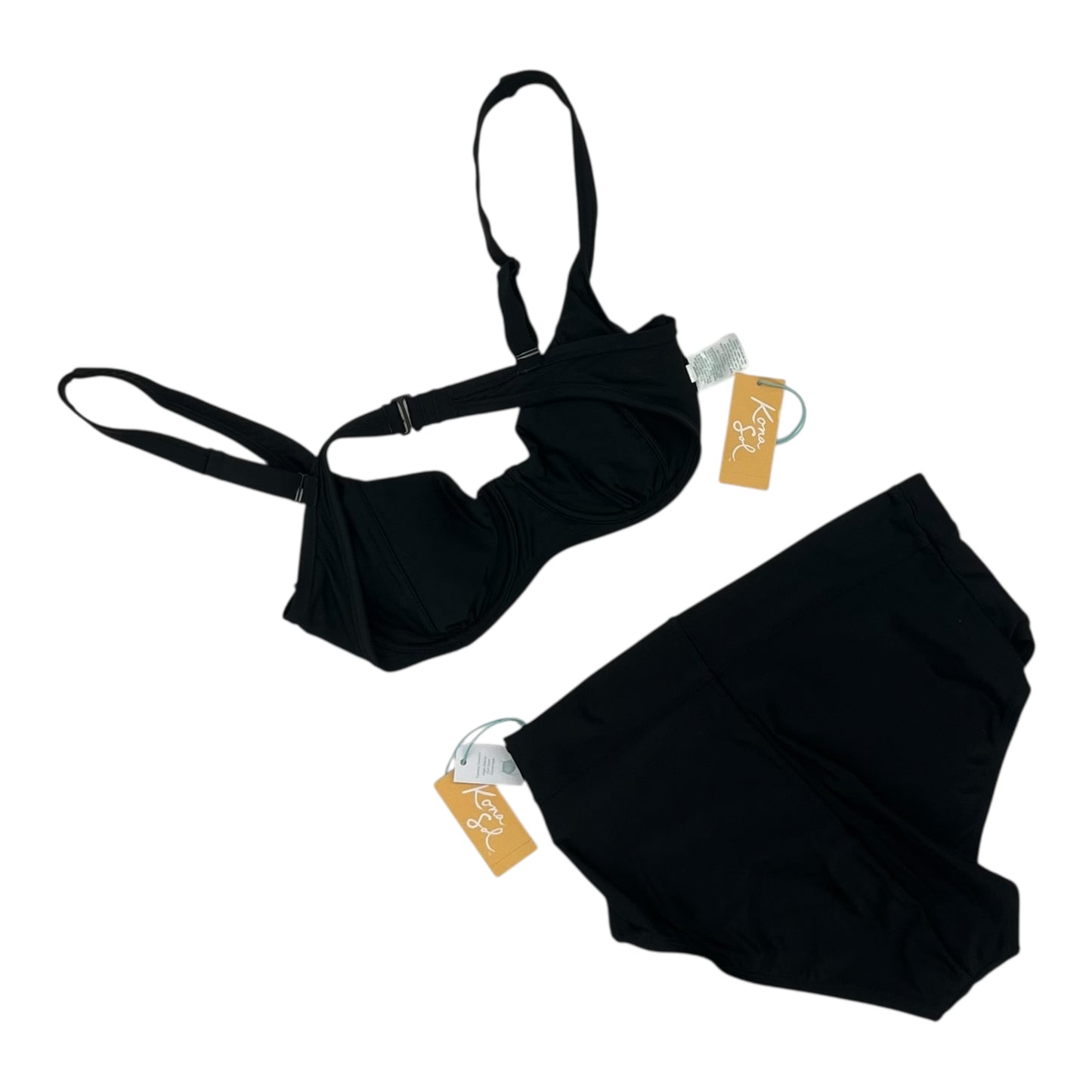 Swimsuit 2Pc By Kona Sol In Black, Size:L