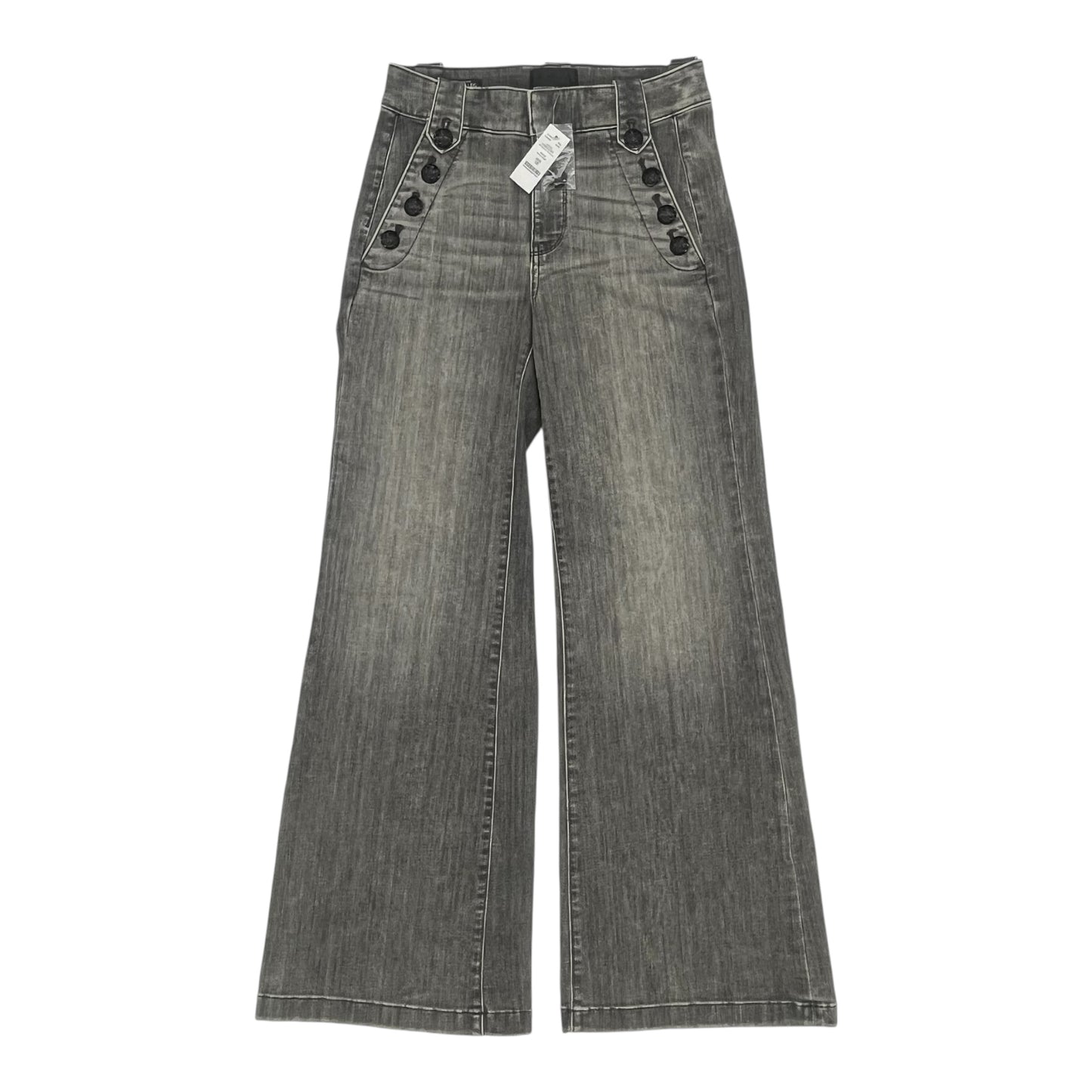 Jeans Wide Leg By White House Black Market In Grey, Size:4
