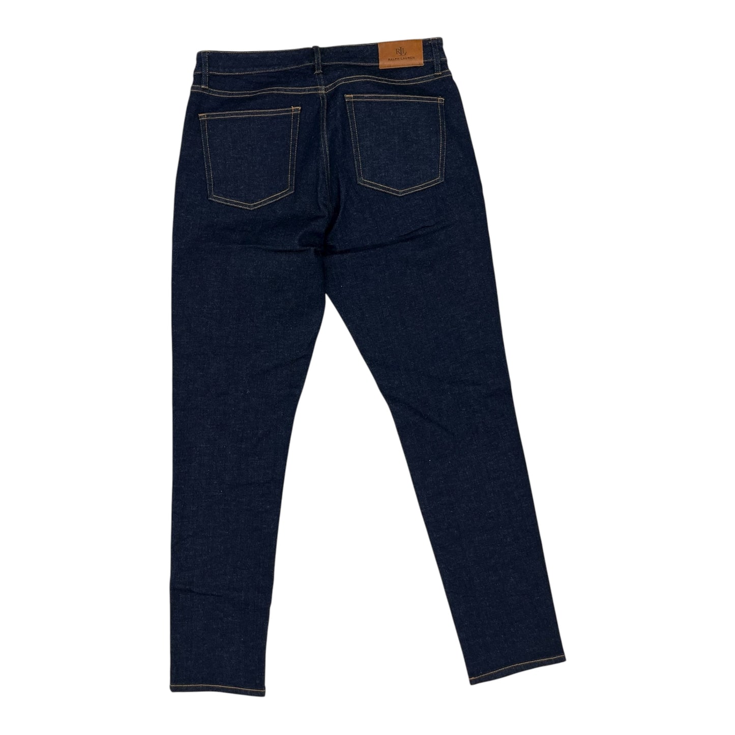Jeans Skinny By Ralph Lauren In Blue Denim, Size:12