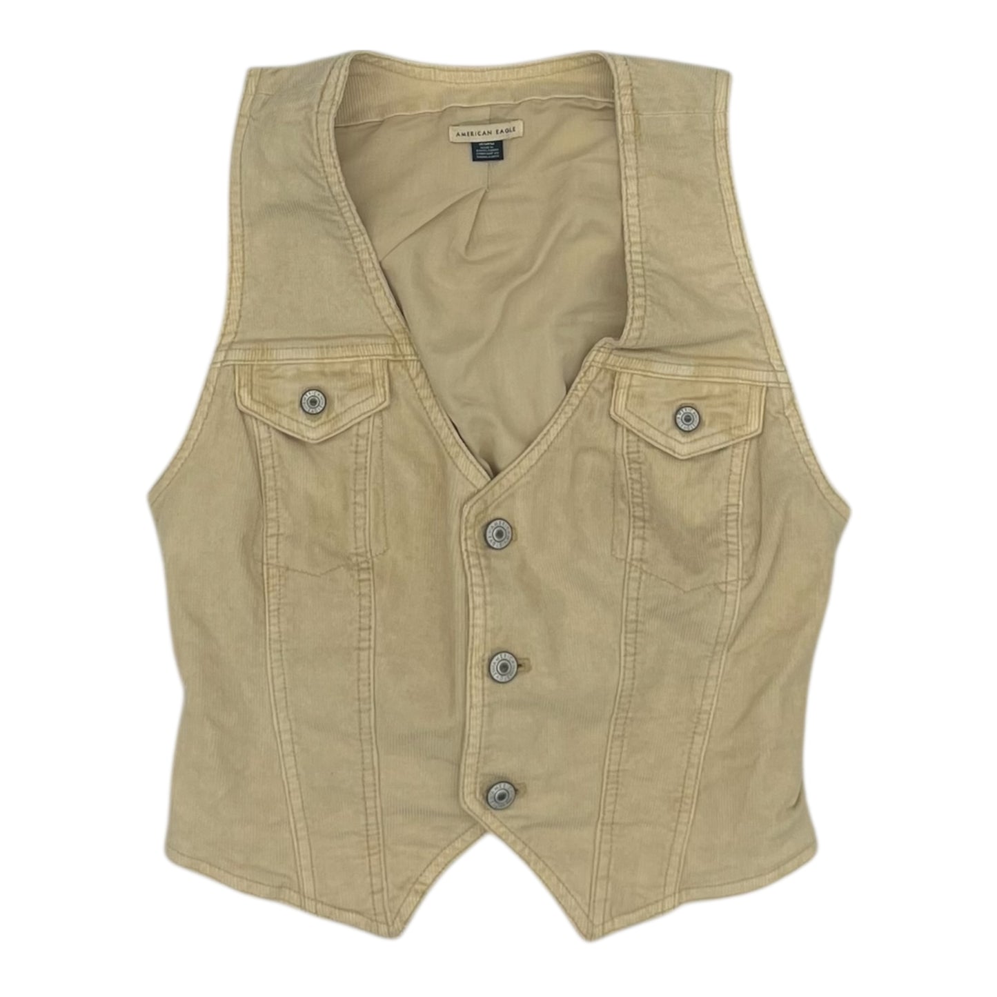 Vest Other By American Eagle In Tan, Size:M