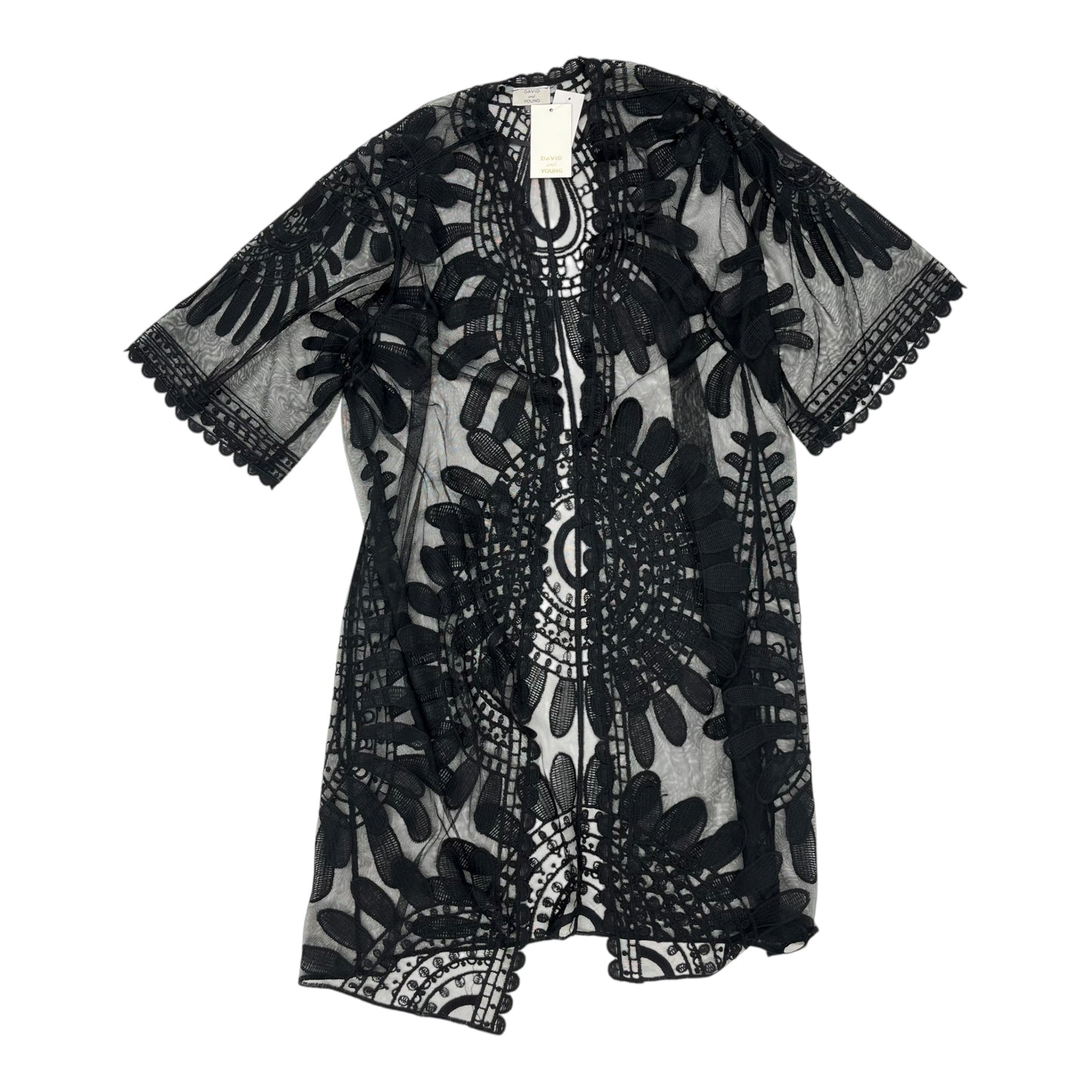 Kimono By David And Young In Black, Size:Osfm