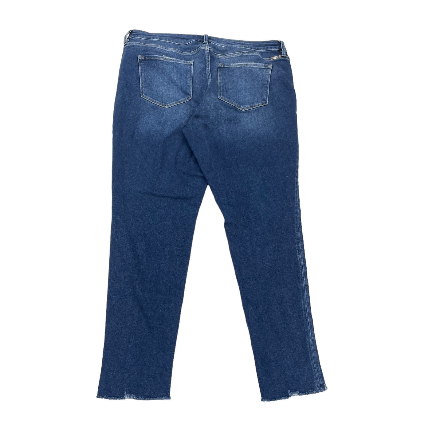 BLUE DENIM JEANS STRAIGHT by KANCAN Size:2X