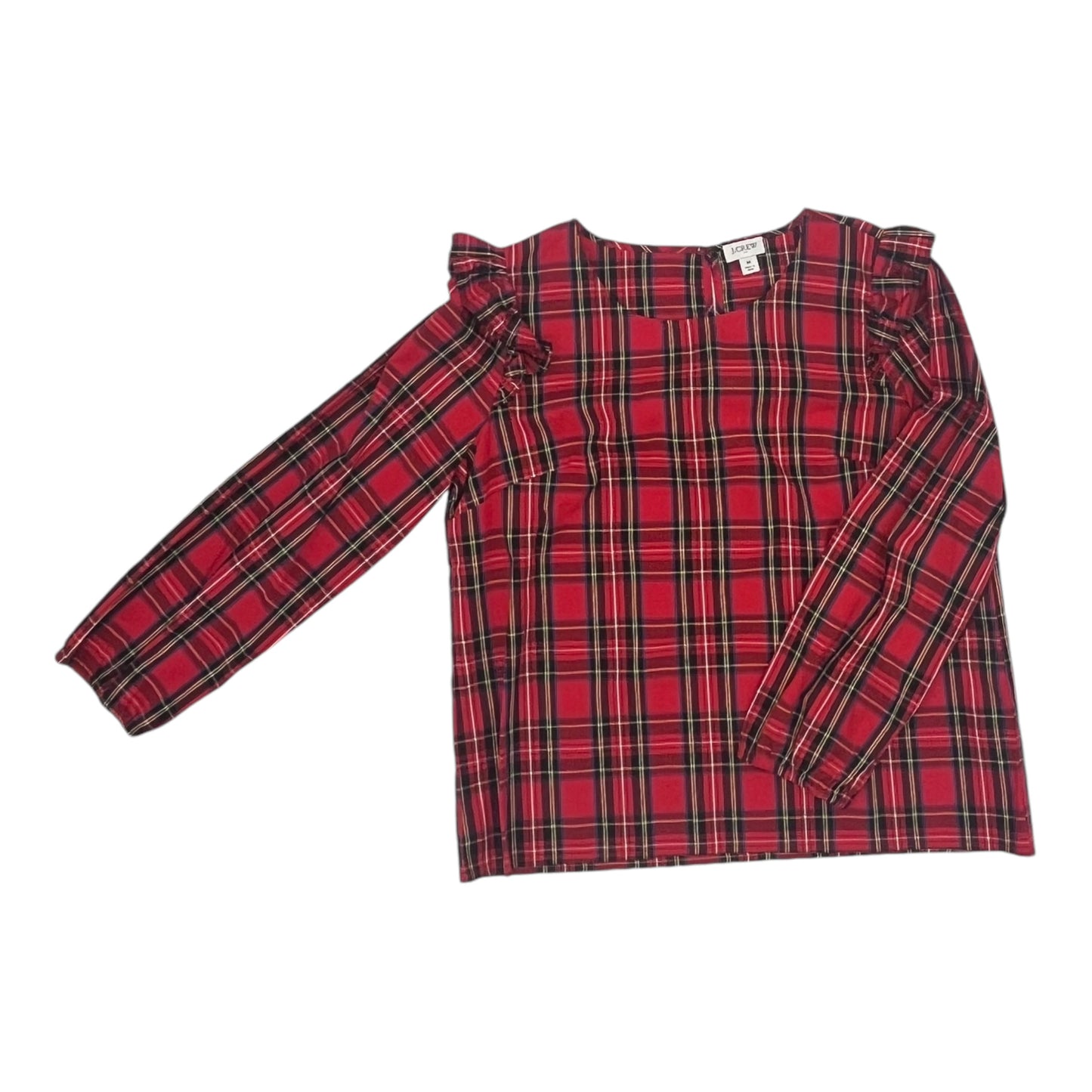 Top Ls By J. Crew In Plaid Pattern, Size:M