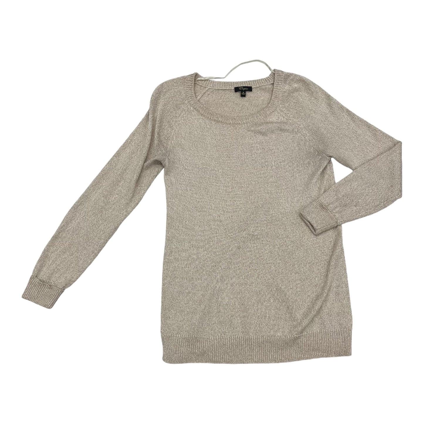 Sweater By Cupio In Gold & Tan, Size:M