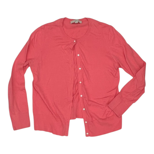 Cardigan By Loft In Pink, Size:L