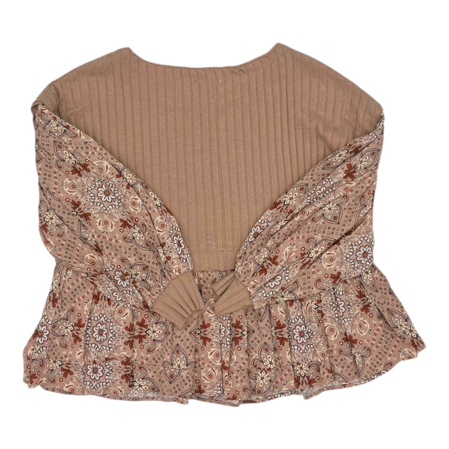 Top Ls By Gimmicks In Tan, Size:M