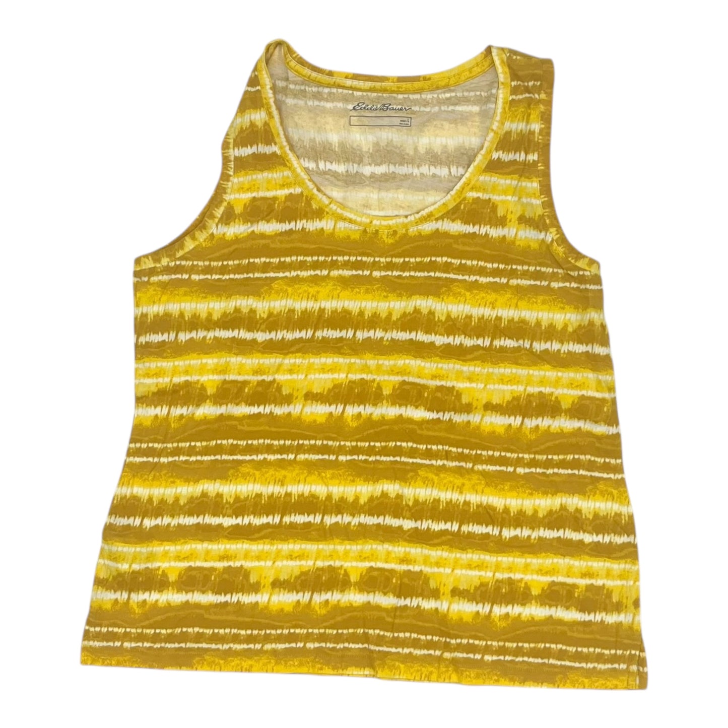 Tank Top By Eddie Bauer In Yellow, Size:L