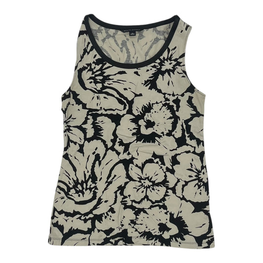 Blouse Sleeveless By Banana Republic In Black & Tan, Size:S