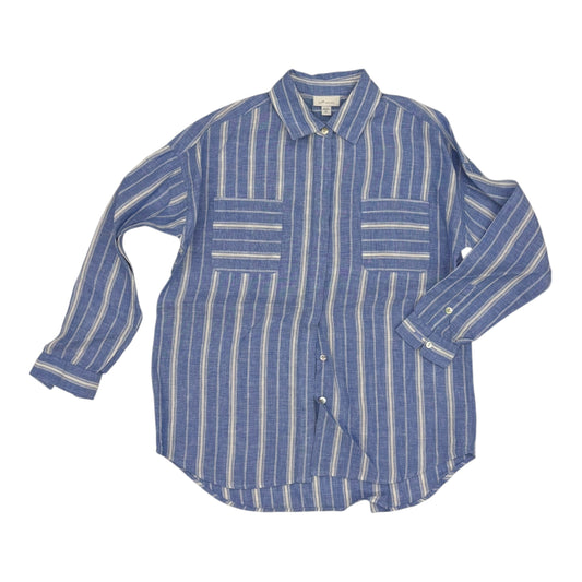 Top Ls By J. Jill In Blue & White, Size:Xsp