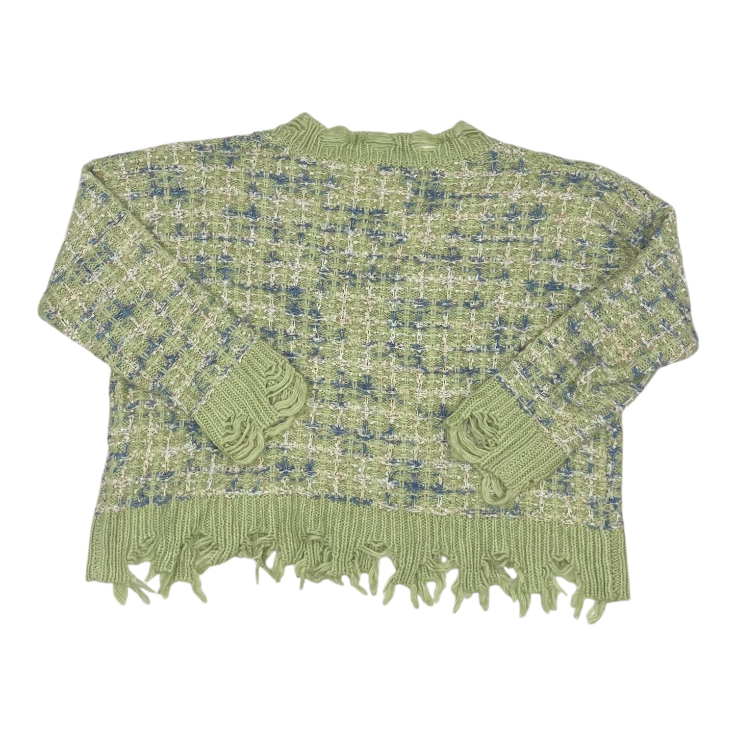 Sweater By She + Sky In Green, Size:Osfm