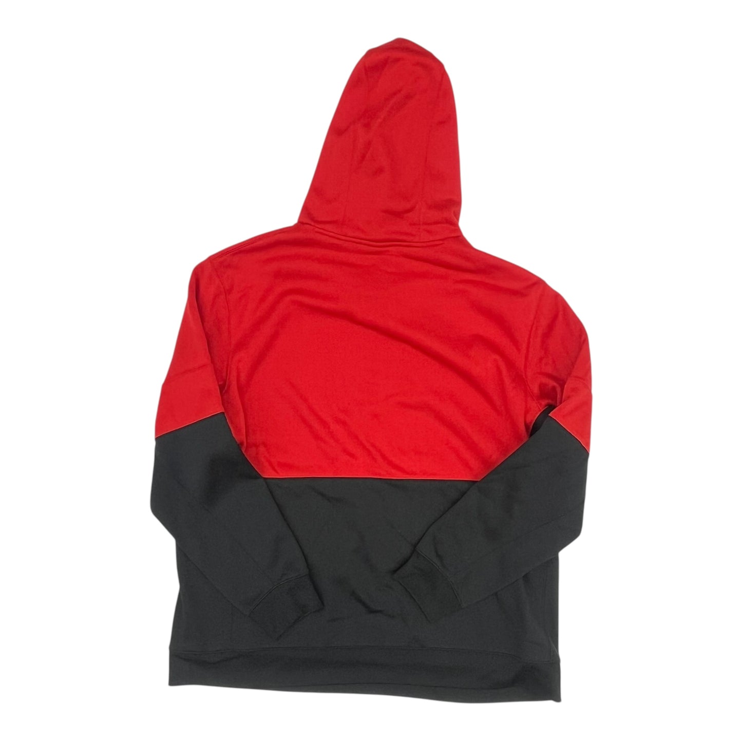 Athletic Sweatshirt Hoodie By Nike Apparel In Black & Red, Size:Xxl