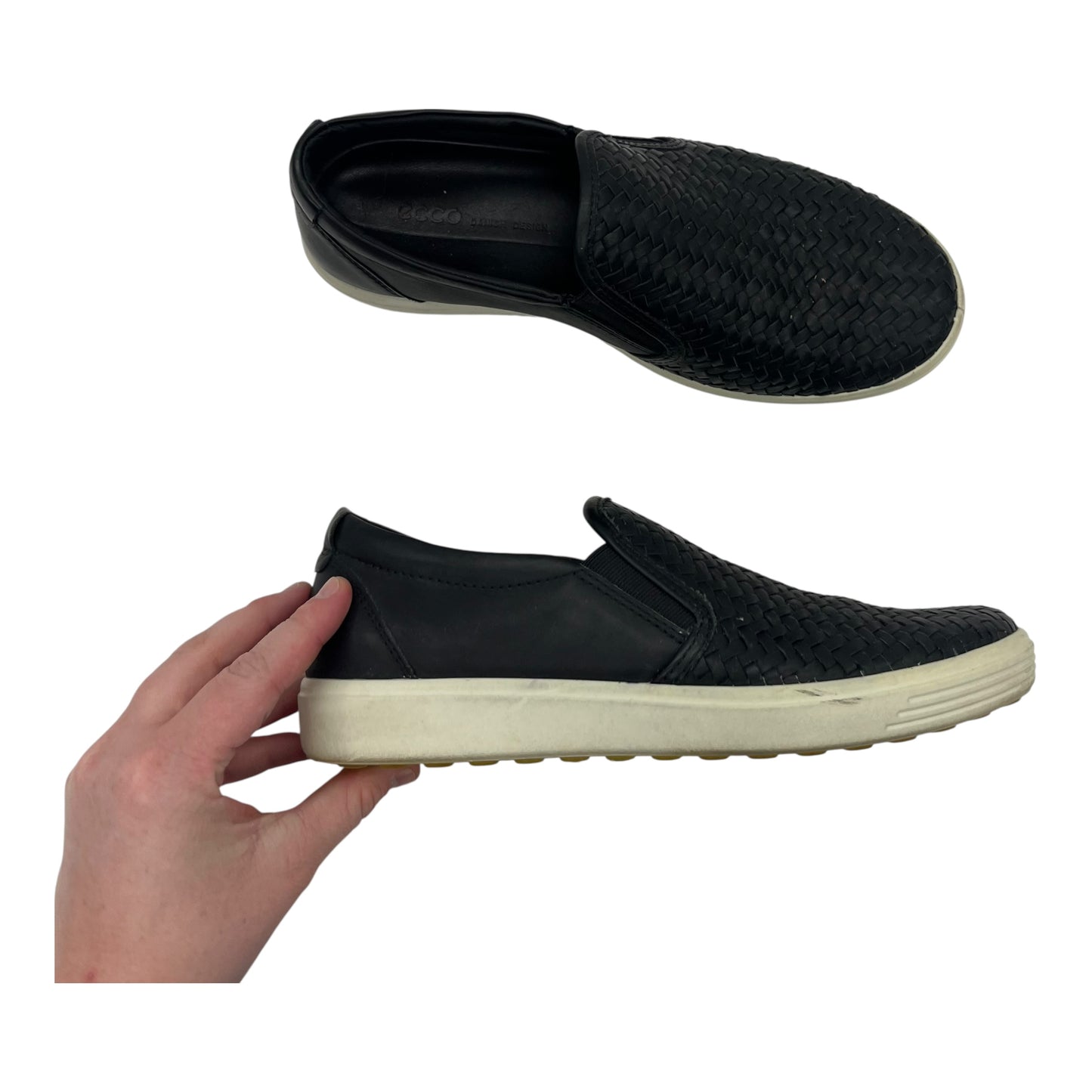 Shoes Flats By Ecco In Black, Size:7