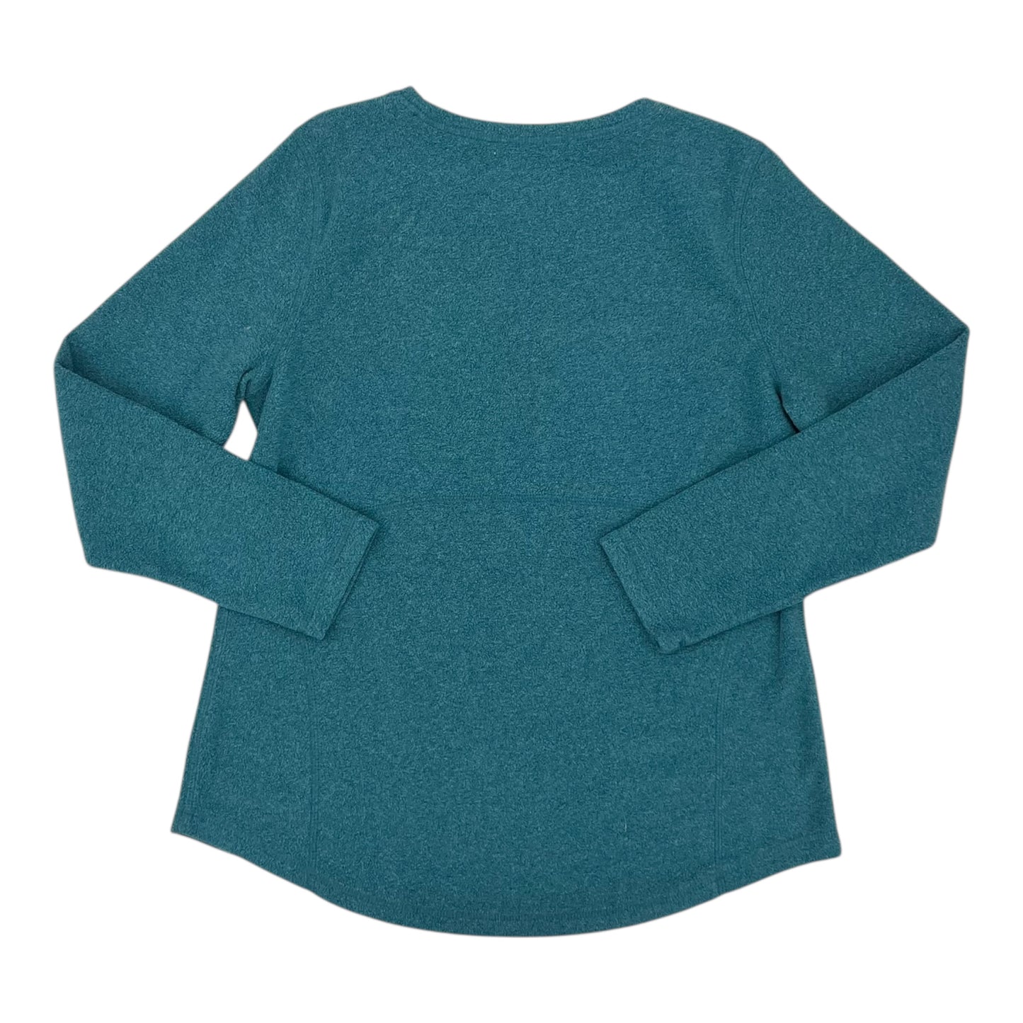Athletic Top Ls Crewneck By Tek Gear In Teal, Size:L
