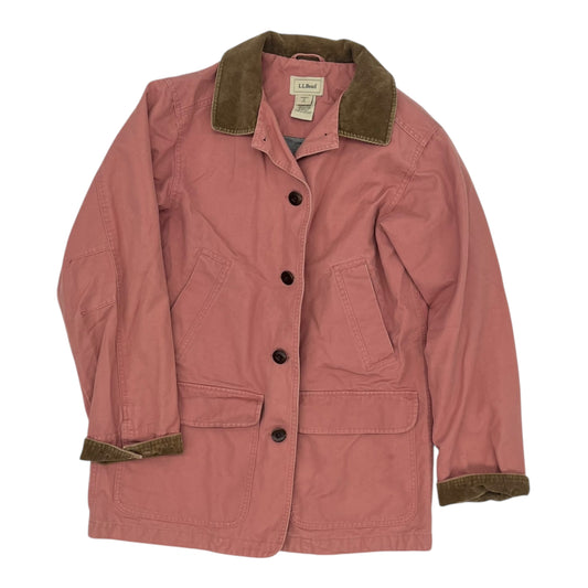 Jacket Denim By L.L. Bean In Pink Denim, Size:S