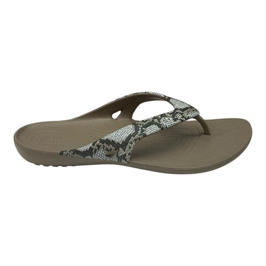 Sandals Sport By Crocs In Tan, Size:7
