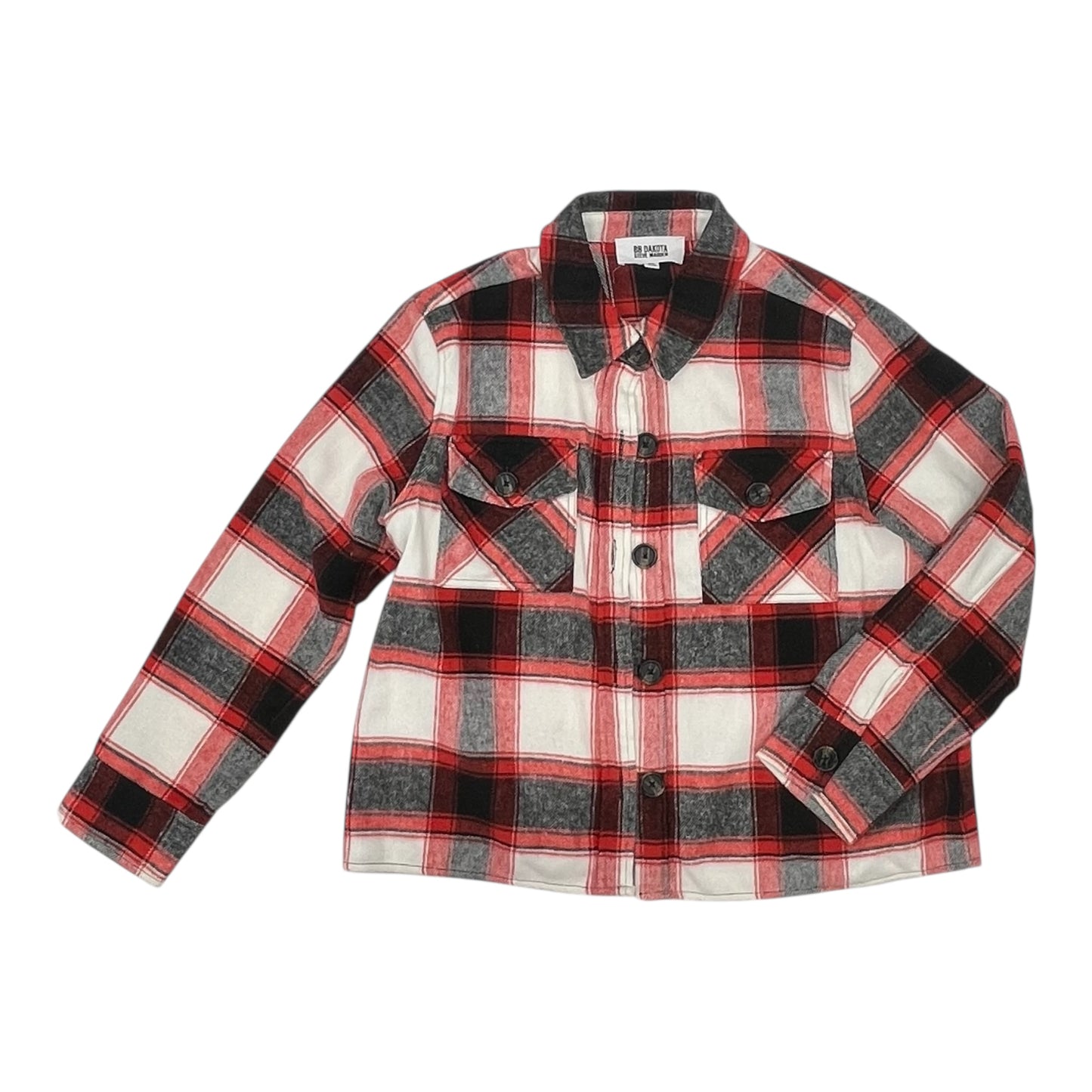 Jacket Shirt By Bb Dakota In Black & Red, Size:Xl