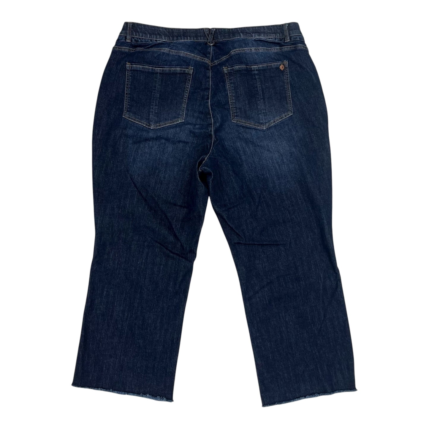 Jeans Straight By Democracy In Blue Denim, Size:22