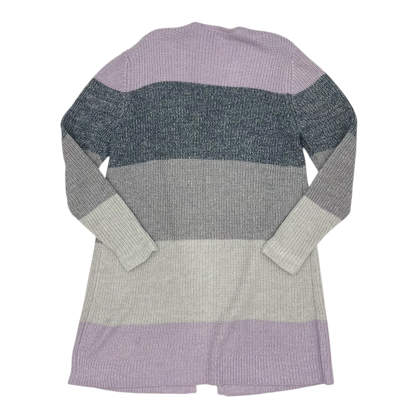 Sweater Cardigan By Apt 9 In Striped Pattern, Size:Xxl