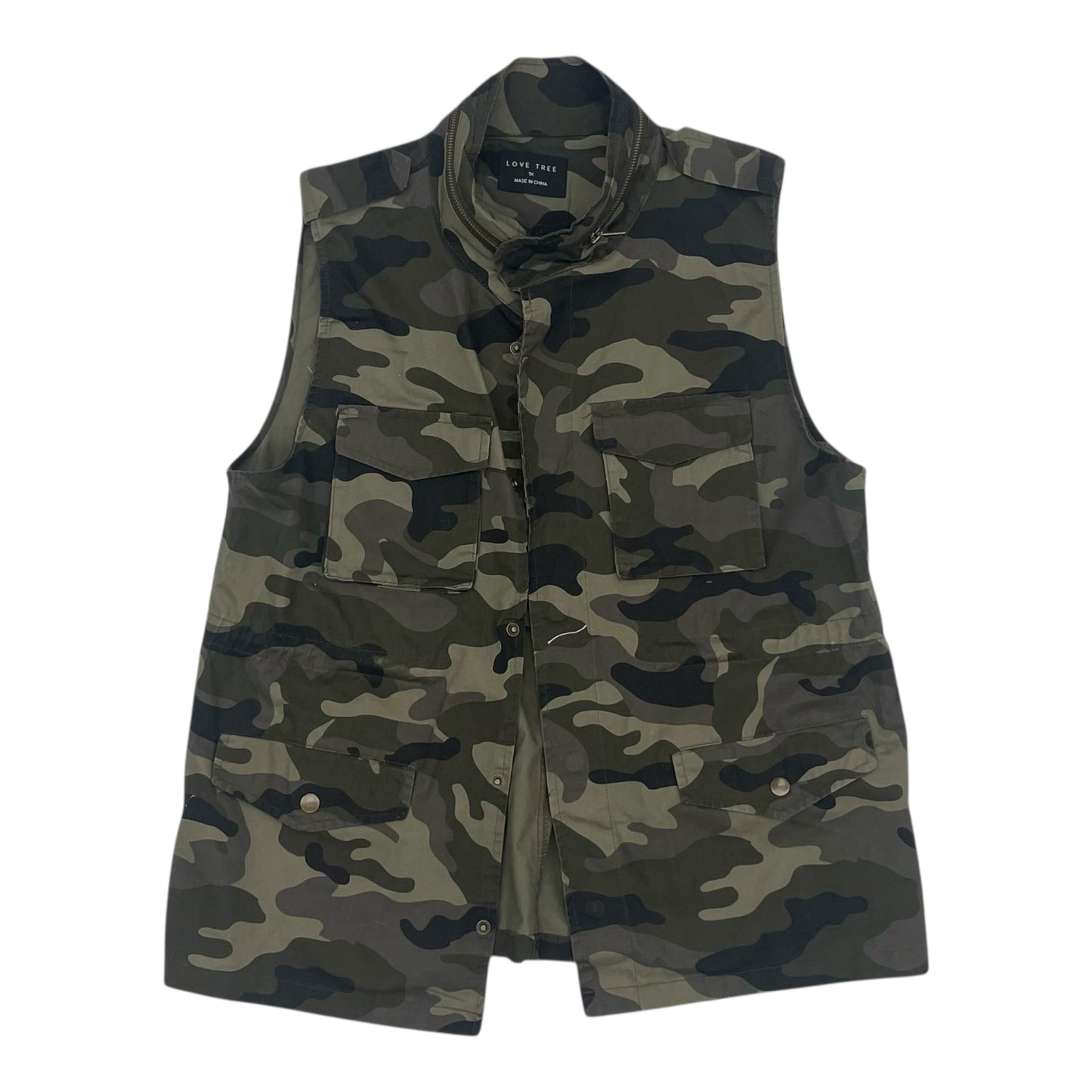 Vest Other By Love Tree In Camouflage Print, Size:1X