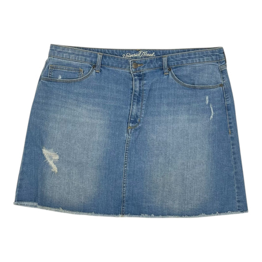 Skirt Mini & Short By Universal Thread In Blue Denim, Size:16