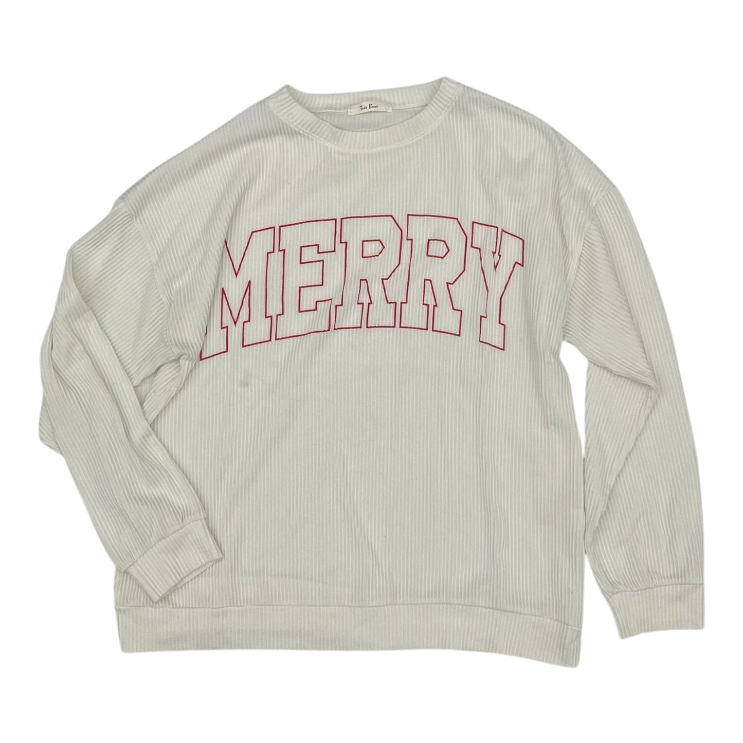 Top Ls By Tres Bien In White, Size:Xl