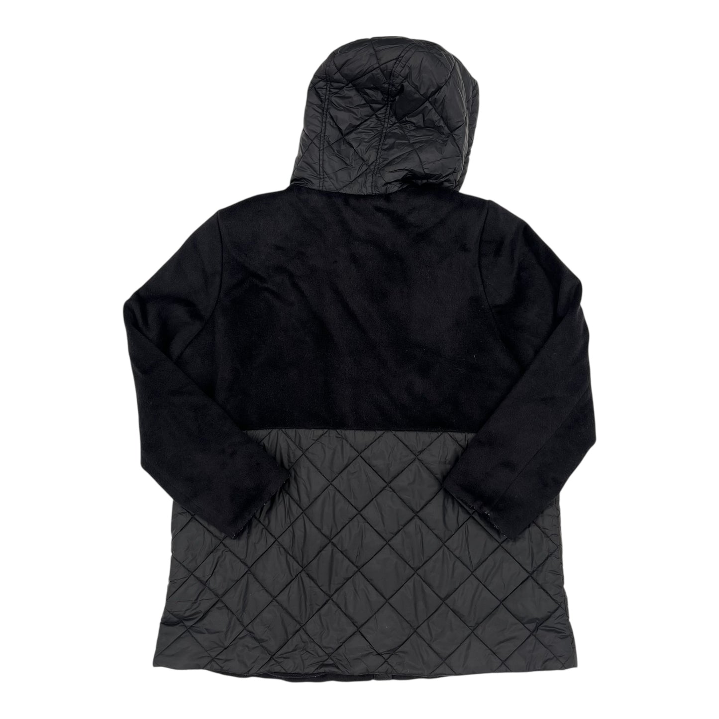 Jacket Fleece By Dennis Basso Qvc In Black, Size:Xl