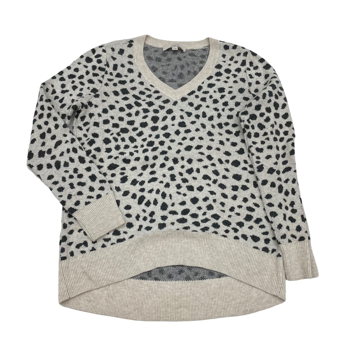 ANIMAL PRINT LOFT SWEATER, Size M