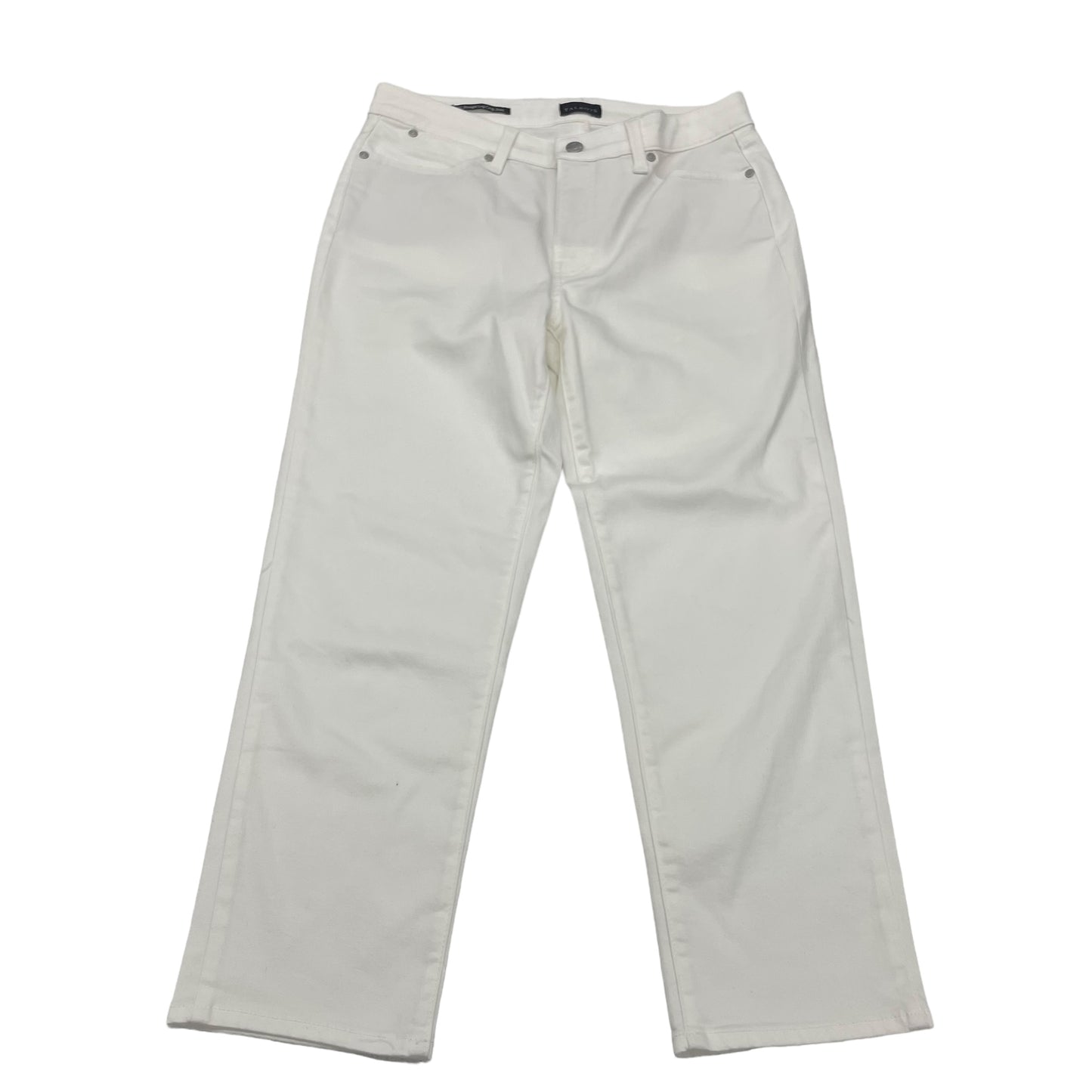 WHITE DENIM JEANS CROPPED by TALBOTS Size:6