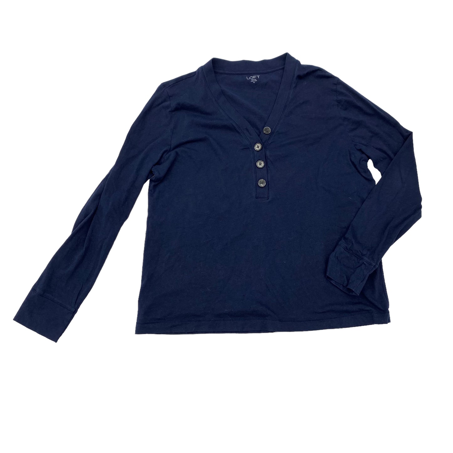 NAVY TOP LS by LOFT Size:XL