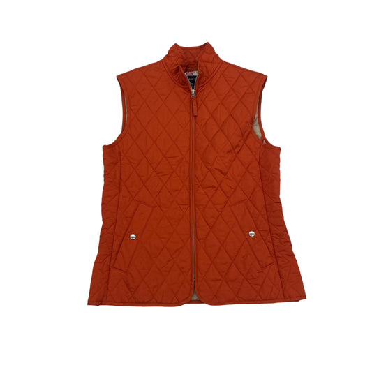 Vest Puffer & Quilted By Lands End In Orange, Size:S