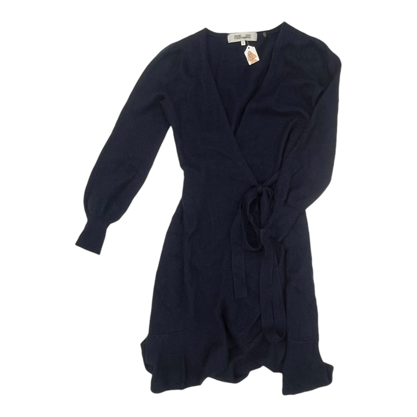 Cardigan Designer By Diane Von Furstenberg In Blue, Size:S