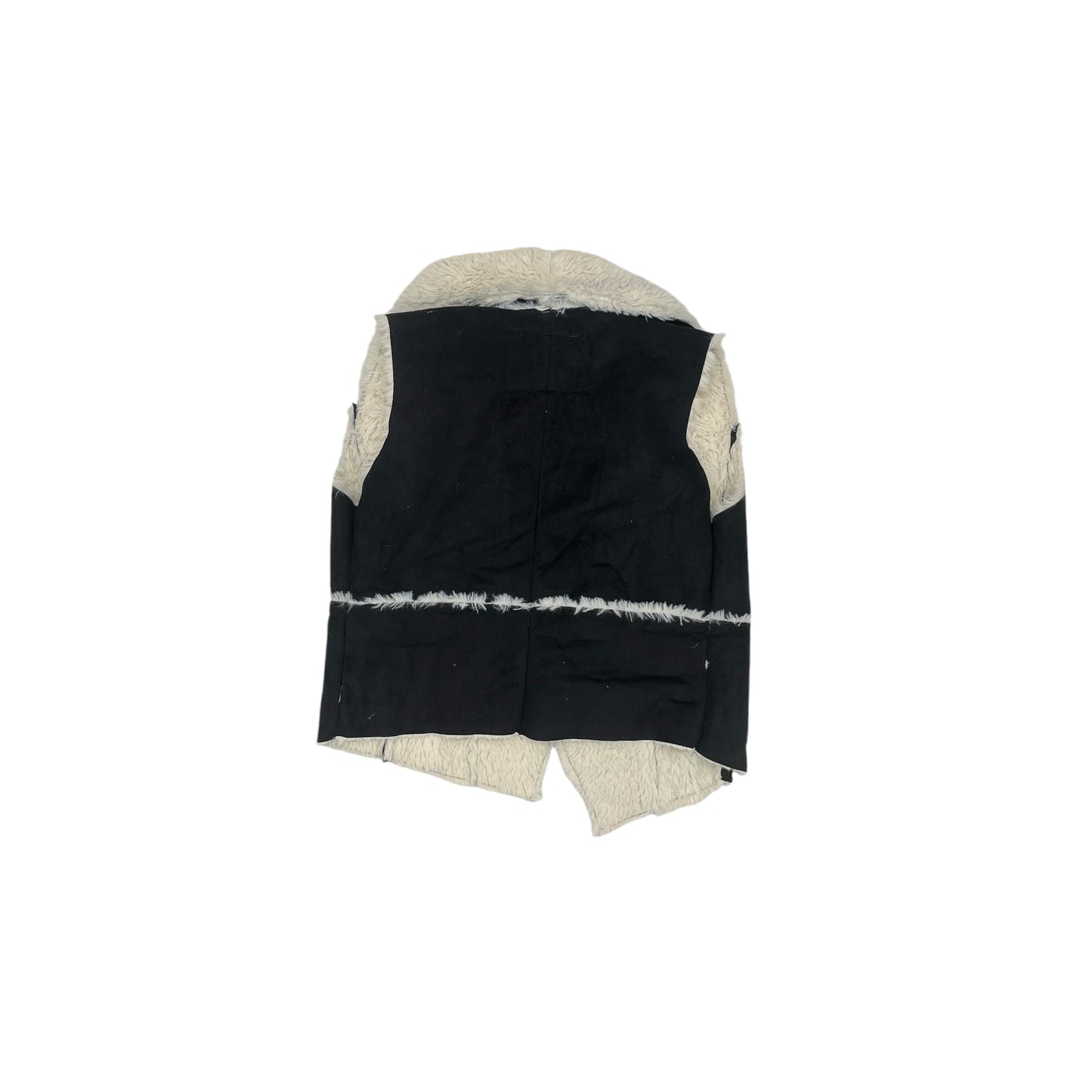 Vest Faux Fur & Sherpa By Ci Sono In Black & White, Size:S