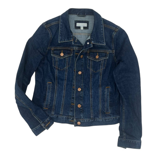 Jacket Denim By Loft In Blue Denim, Size:M