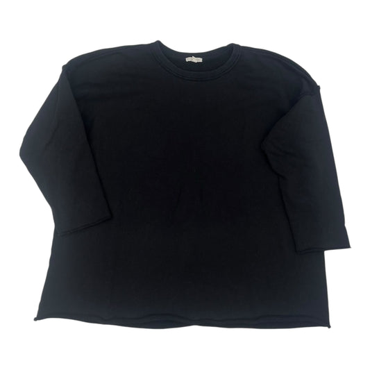 Sweatshirt Crewneck By Eileen Fisher In Black, Size:Xl