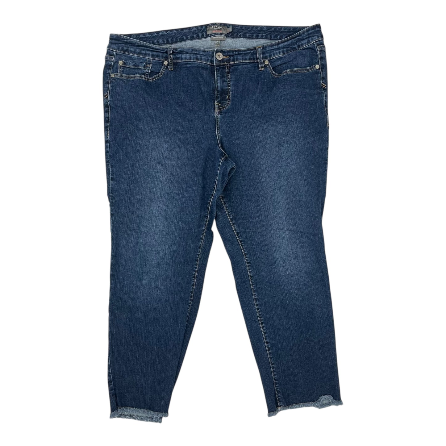 Jeans Boyfriend By Torrid In Blue Denim, Size:22