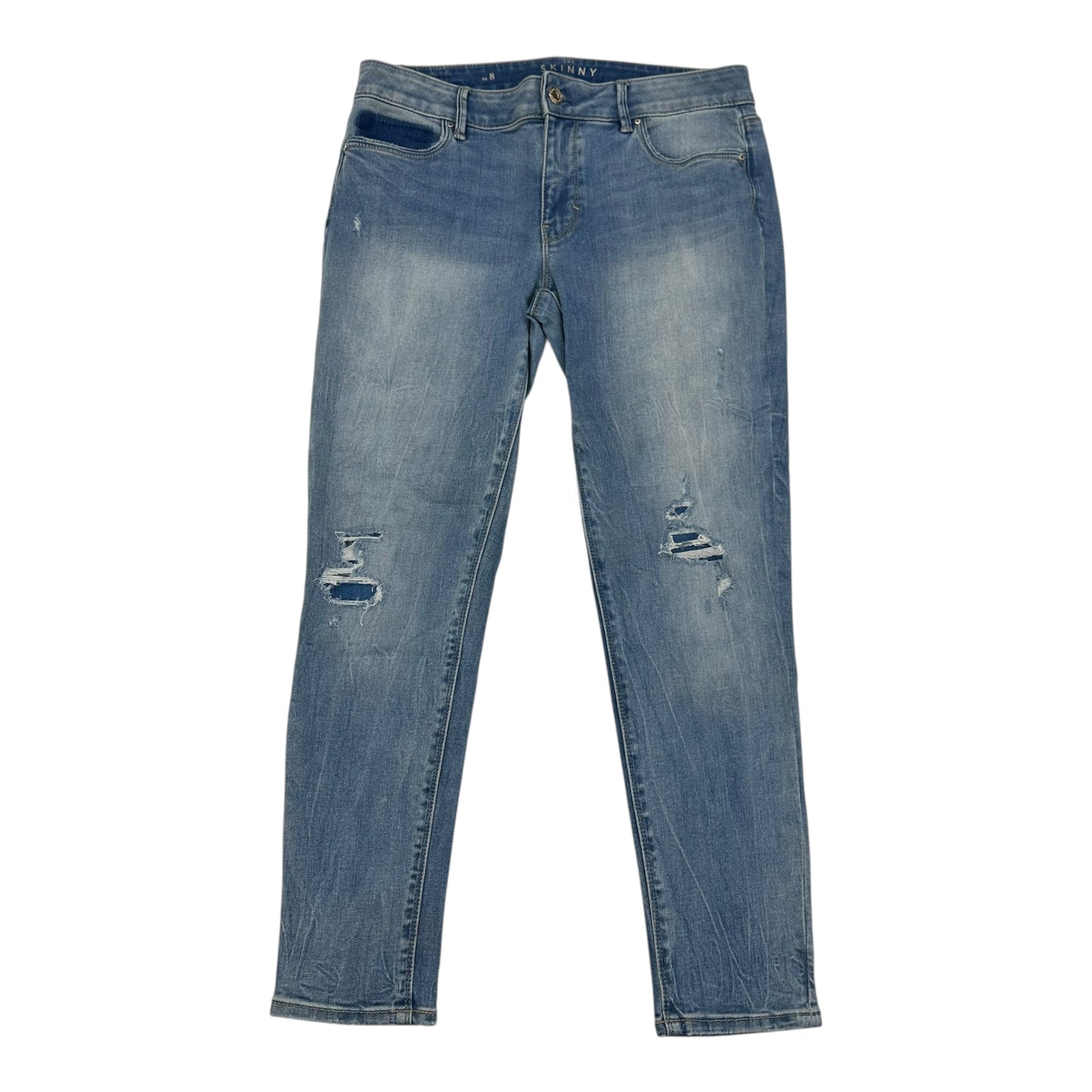 Jeans Skinny By White House Black Market In Blue Denim, Size:8
